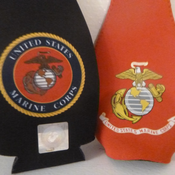 2 UNITED STATES MARINE CORP BOTTLE KOOIES NEW - Picture 4 of 4